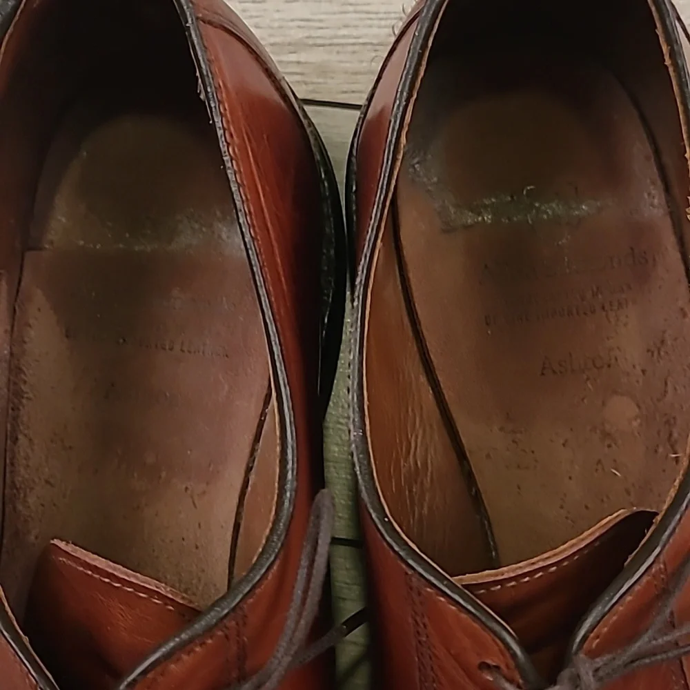 ALLEN EDMONDS‎ Ashton Brown Leather Sz 13 A Mens Split Toe Dress Shoes
